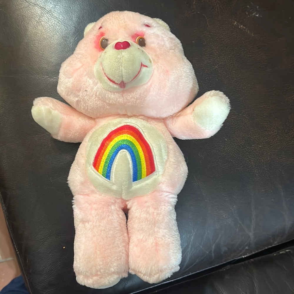 1983 carebear pink with rainbow by Kenner vintage collectible